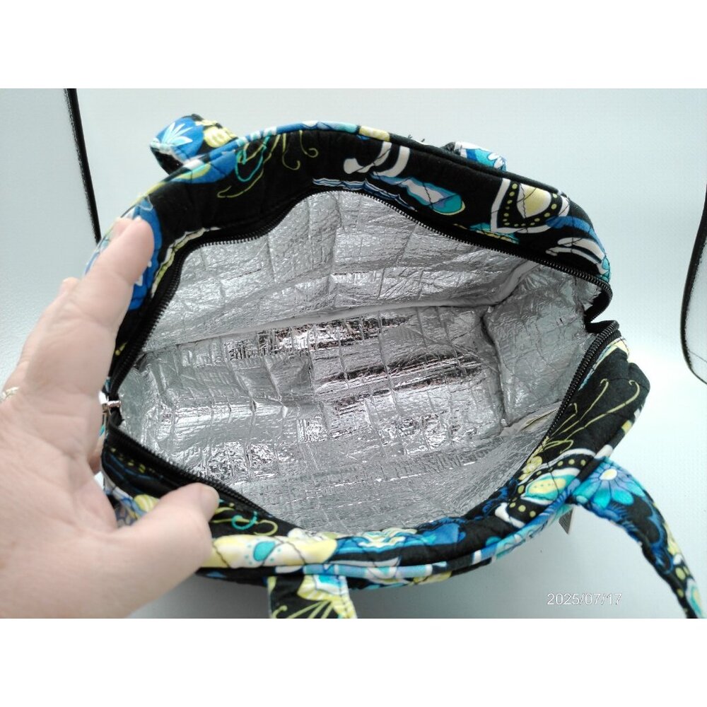 Sachi Insulated Lunch Bag Bright Multicolor Paisley Floral Work School Picnic - Picture 6 of 12